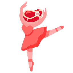 cut of meat and ballet shoes