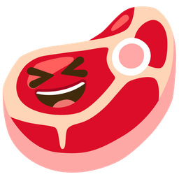 Cut of meat and Grinning squinting face
