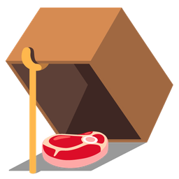 cut of meat and mouse trap