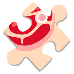 cut of meat and puzzle piece