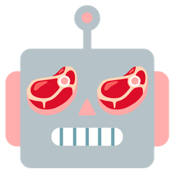 cut of meat and robot