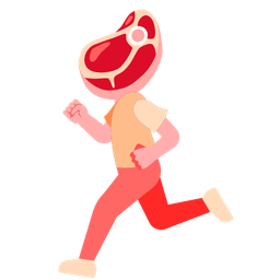 cut of meat and running shoe