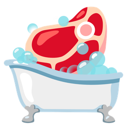 cut of meat and soap