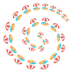 cyclone and beach with umbrella