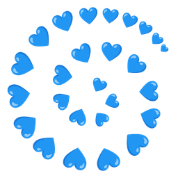 cyclone and blue heart