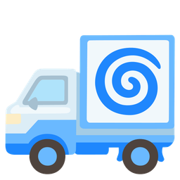 cyclone and delivery truck