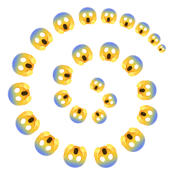 cyclone and face screaming in fear