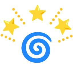 cyclone and glowing star