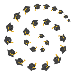 cyclone and graduation cap