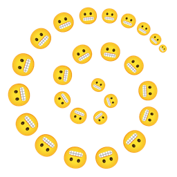 cyclone and grimacing face