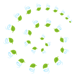 cyclone and leaf fluttering in wind