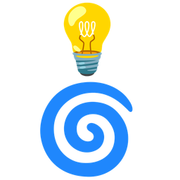 cyclone and light bulb