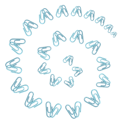 cyclone and linked paperclips
