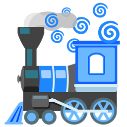 cyclone and locomotive