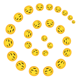 cyclone and pensive face