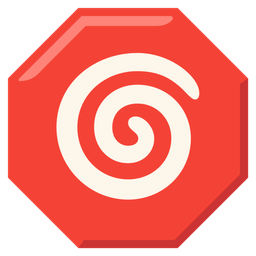 cyclone and stop sign