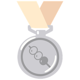 Dango and 2nd place medal