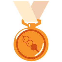 Dango and 3rd place medal
