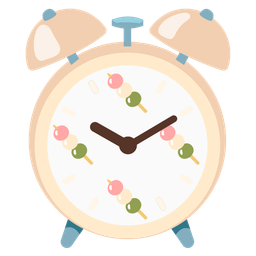 Dango and Alarm clock