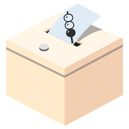 Dango and Ballot box with ballot