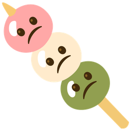 Dango and Confused face