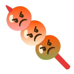 Dango and Enraged face
