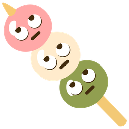 Dango and Face with rolling eyes
