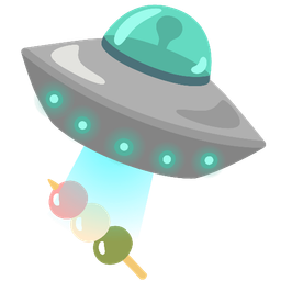 Dango and Flying saucer