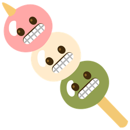 Dango and Grimacing face