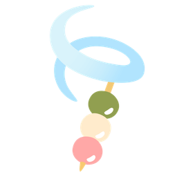 Dango and Leaf fluttering in wind