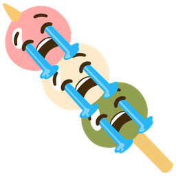 Dango and Loudly crying face