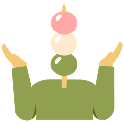 Dango and Person shrugging