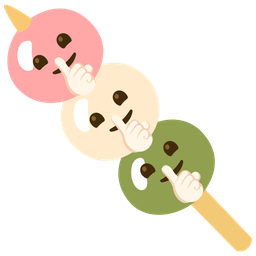 Dango and Shushing face