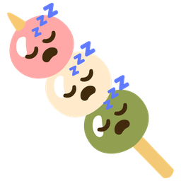 Dango and Sleeping face