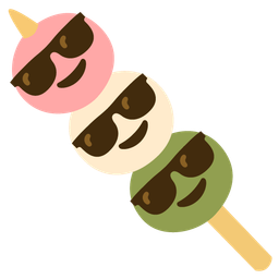 Dango and Smiling face with sunglasses