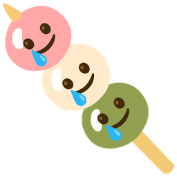 Dango and Smiling face with tear