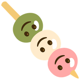 Dango and Upside-down face