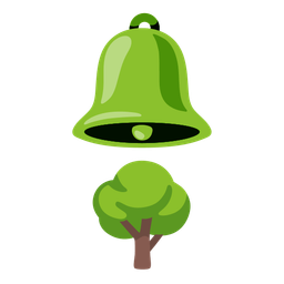 deciduous tree and bell