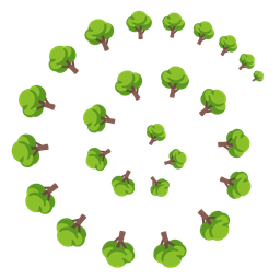deciduous tree and cyclone
