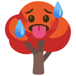 deciduous tree and hot face