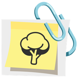 deciduous tree and linked paperclips