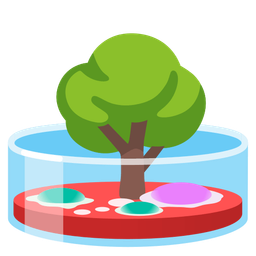 deciduous tree and microscope