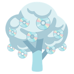 deciduous tree and optical disk