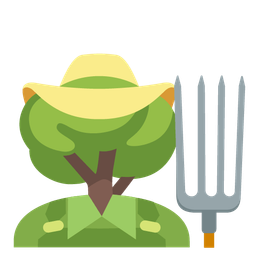 deciduous tree and tractor