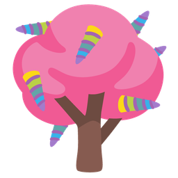 deciduous tree and unicorn