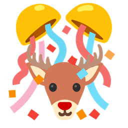 Deer and Confetti ball
