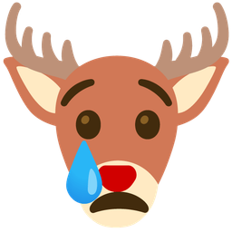 Deer and Crying face