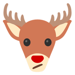 Deer and Face with diagonal mouth