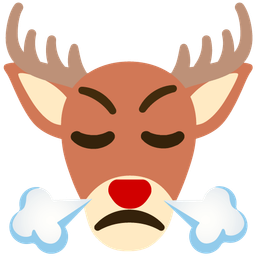 Deer and Face with steam from nose