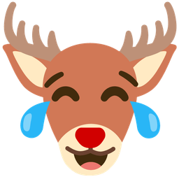 Deer and Face with tears of joy